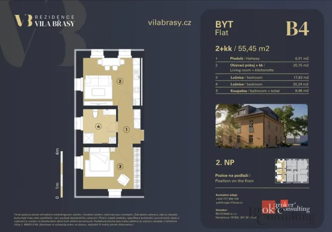 Prodej bytu 2+kk, Břasy, 56 m2