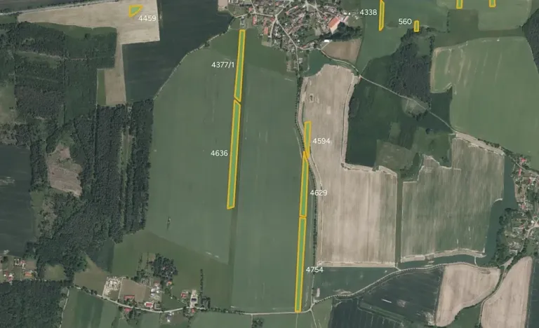 Prodej pole, Křenovice, 123863 m2