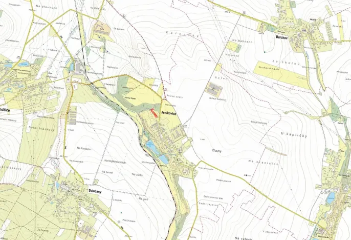 Prodej louky, Jeníkovice, 2176 m2