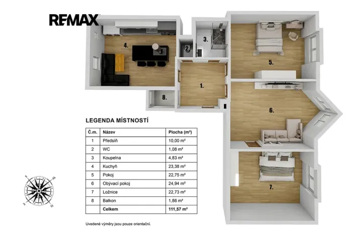 Pronájem bytu 4+kk, Praha - Smíchov, Pod tratí, 111 m2