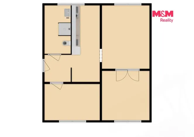 Pronájem bytu 3+1, Klášterec nad Ohří, Školní, 66 m2
