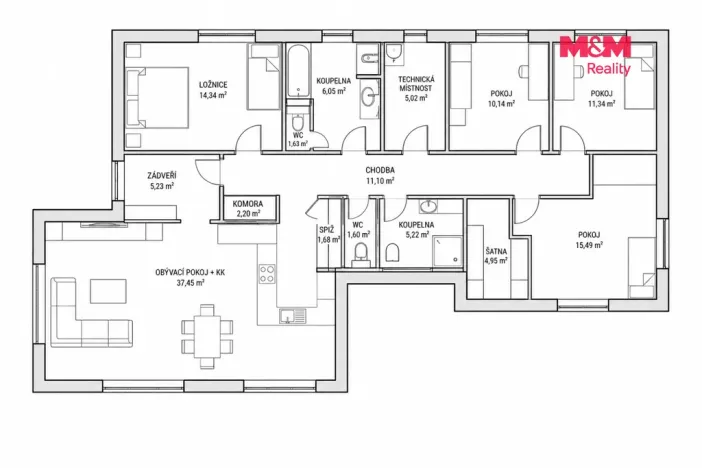 Prodej rodinného domu, Heřmanův Městec, Konopáčská, 118 m2