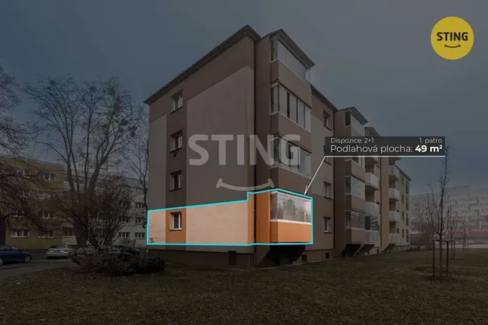 Prodej bytu 2+1, Ostrava, 49 m2