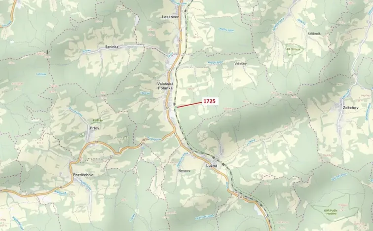 Dražba lesa, Valašská Polanka, 2248 m2