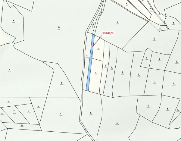 Dražba pozemku, Hovězí, 655 m2