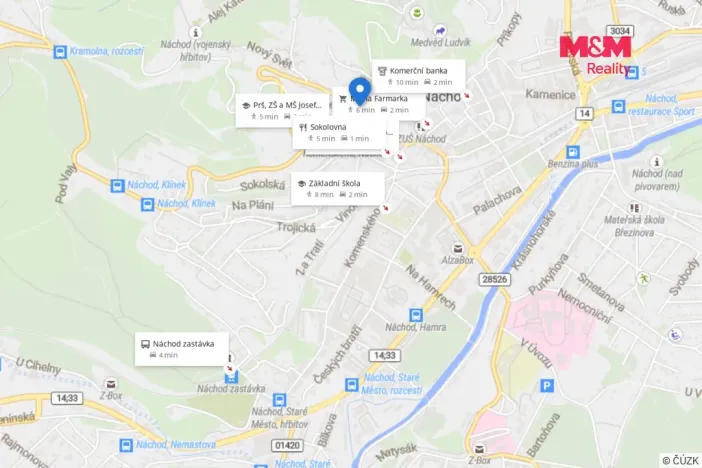 Pronájem bytu 2+kk, Náchod, Poděbradova, 59 m2