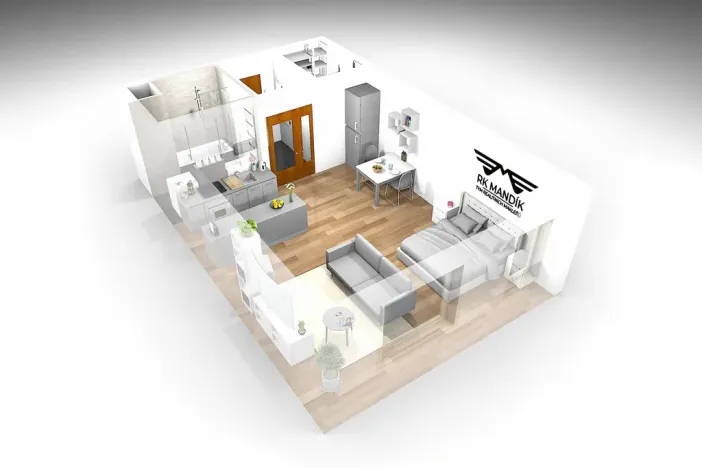 Pronájem bytu 1+kk, Praha - Prosek, Valečovská, 45 m2