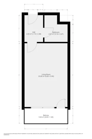 Pronájem bytu 1+kk, Praha, Gerstelova, 35 m2