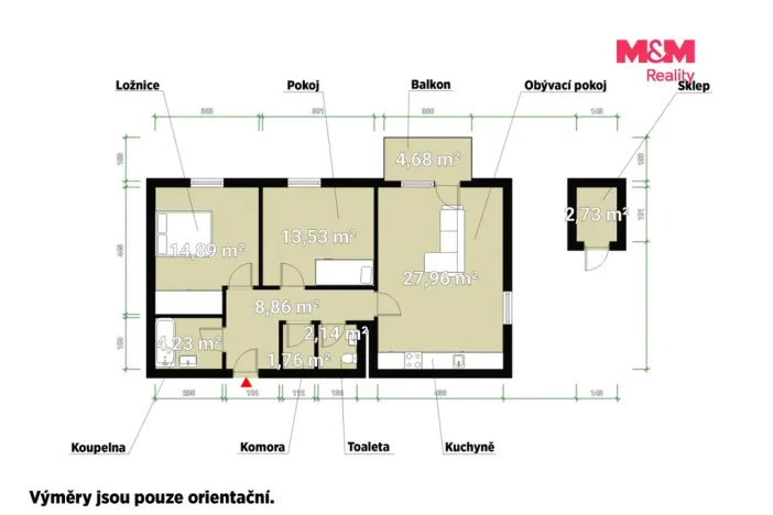 Prodej bytu 3+kk, Praha - Jinonice, Barvitiova, 74 m2
