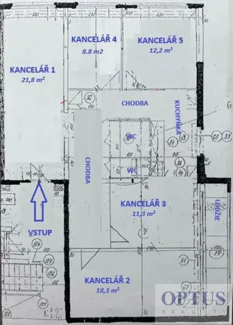 Pronájem kanceláře, Praha - Smíchov, U Demartinky, 191 m2
