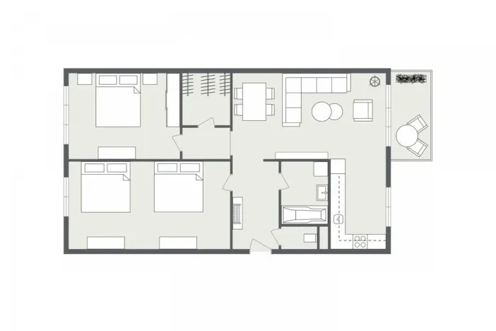 Pronájem bytu 3+1, Ostrava - Poruba, Alžírská, 69 m2