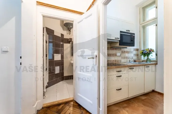 Pronájem bytu 1+kk, Praha - Nové Město, Vodičkova, 31 m2