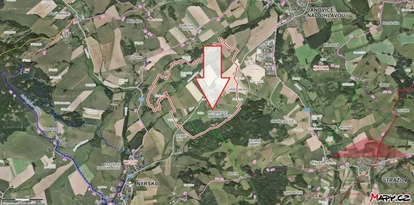 Prodej pozemku pro bydlení, Janovice nad Úhlavou, 4086 m2