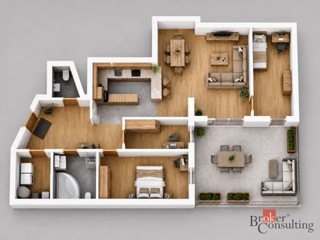 Pronájem bytu 4+kk, Praha - Hlubočepy, Voskovcova, 179 m2