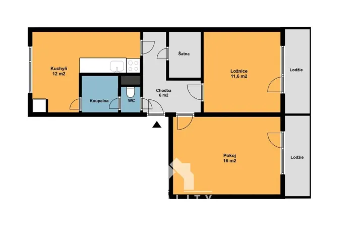 Pronájem bytu 2+1, Blansko, Absolonova, 56 m2