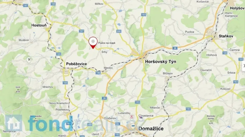 Prodej pole, Srby, 2383 m2