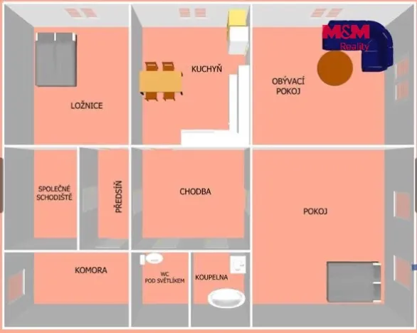 Prodej bytu 3+1, Jaroměř - Pražské Předměstí, Husova, 124 m2