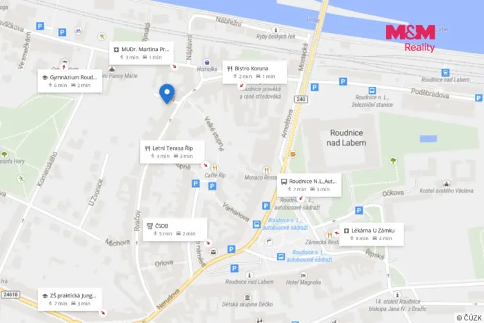 Prodej bytu 1+kk, Roudnice nad Labem, Rvačov, 28 m2