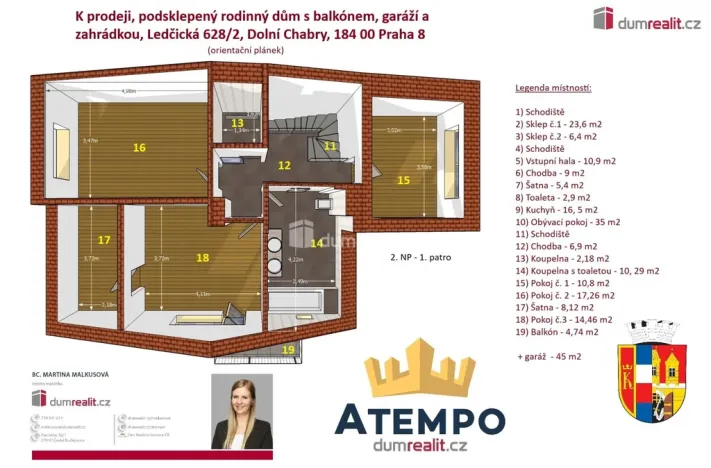 Prodej rodinného domu, Praha - Dolní Chabry, Ledčická, 224 m2