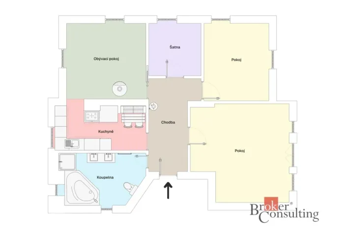 Prodej bytu 3+1, Mariánské Lázně, Tyršova, 92 m2