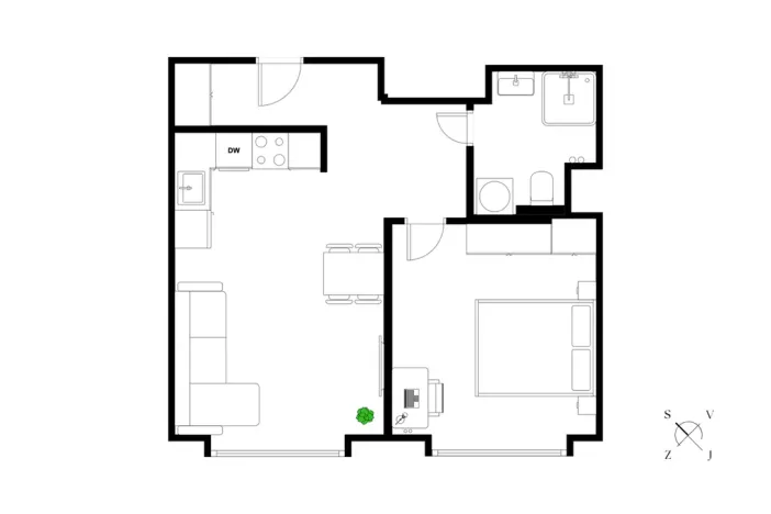 Prodej bytu 2+kk, Praha - Vršovice, Ruská, 42 m2