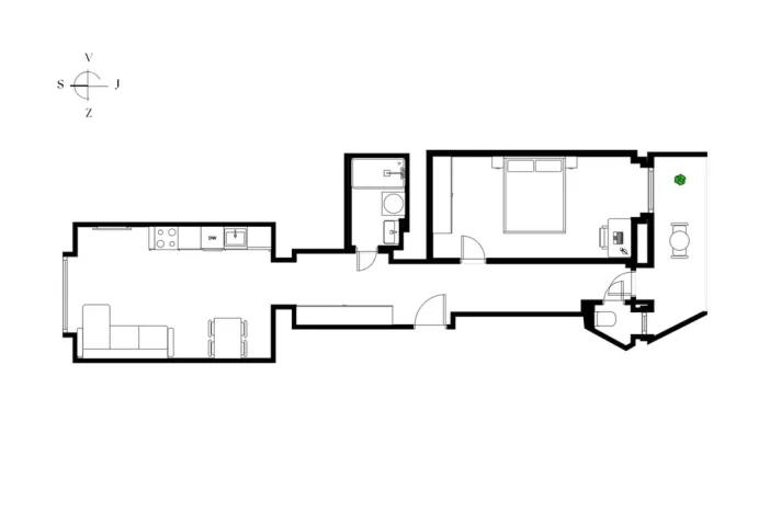Prodej bytu 2+kk, Praha - Vršovice, Francouzská, 56 m2