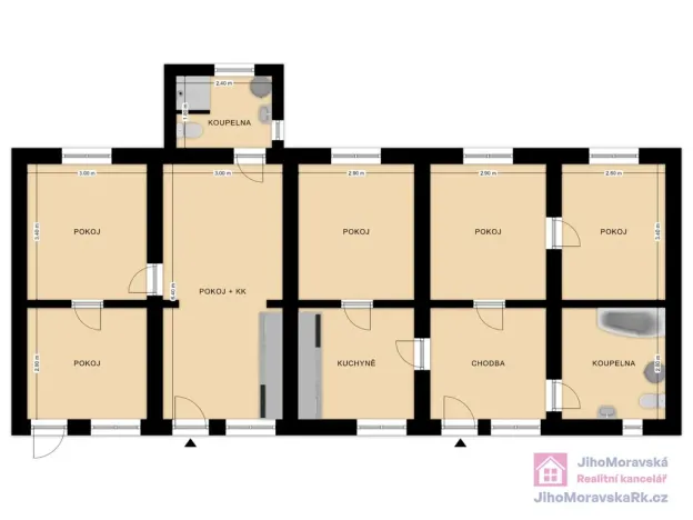 Prodej rodinného domu, Moravská Nová Ves, Zelničky, 94 m2