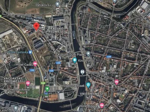 Pronájem bytu 1+kk, Písek - Pražské Předměstí, Pražská, 24 m2