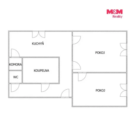 Pronájem bytu 2+1, Karviná - Ráj, Kosmonautů, 52 m2
