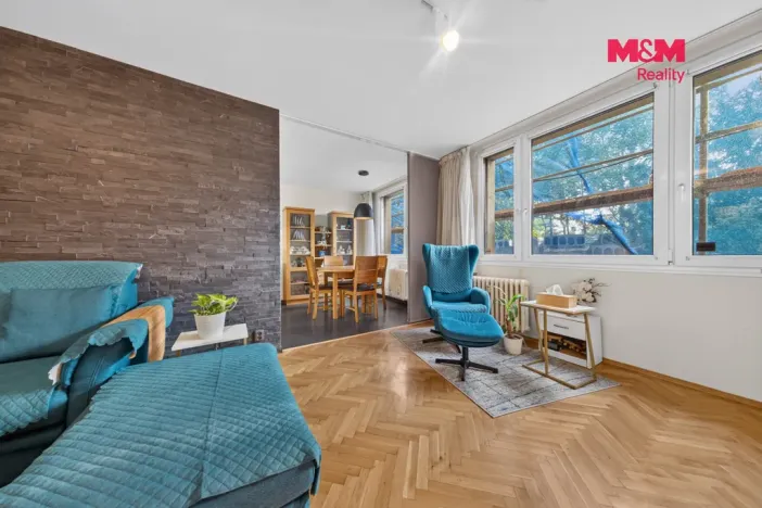 Prodej bytu 4+1, Praha - Podolí, Pujmanové, 78 m2