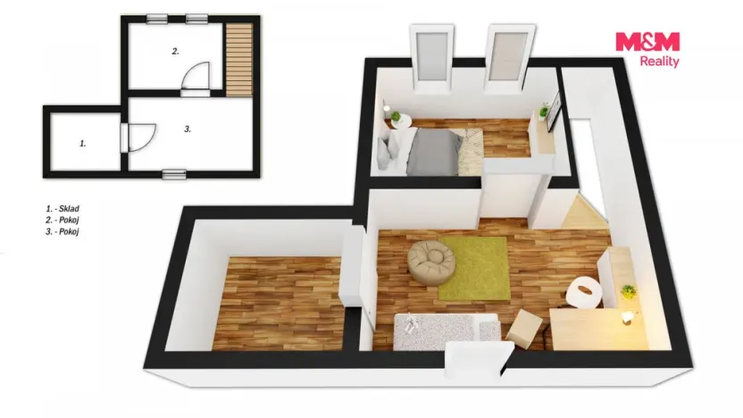 Prodej bytu 3+1, Bělá nad Svitavou, 65 m2