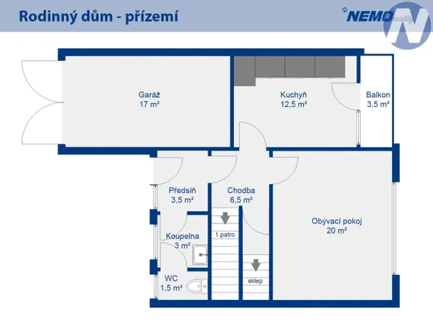 Prodej rodinného domu, Nečín, 127 m2