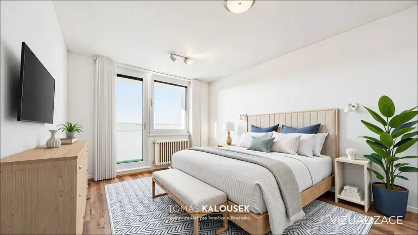 Pronájem bytu 1+1, Ivančice, Luční, 35 m2