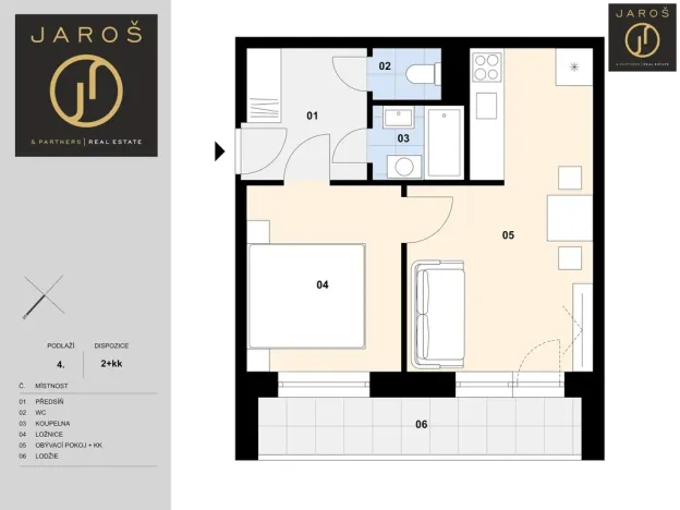 Prodej bytu 2+kk, Kladno, Holandská, 41 m2