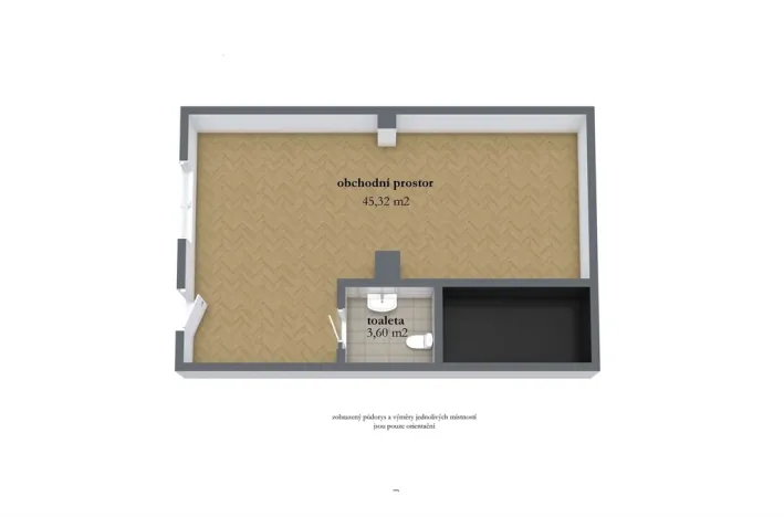 Pronájem obchodního prostoru, Praha - Žižkov, Husitská, 49 m2