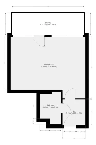 Pronájem bytu 1+kk, Praha - Kyje, Farkašova, 32 m2