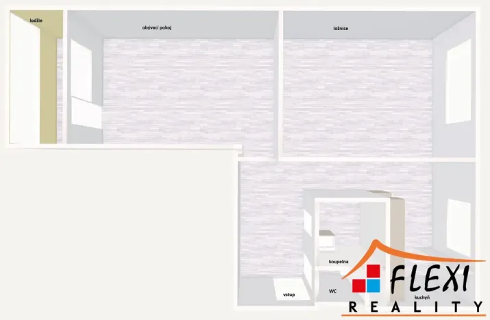 Pronájem bytu 2+1, Karviná, Borovského, 50 m2
