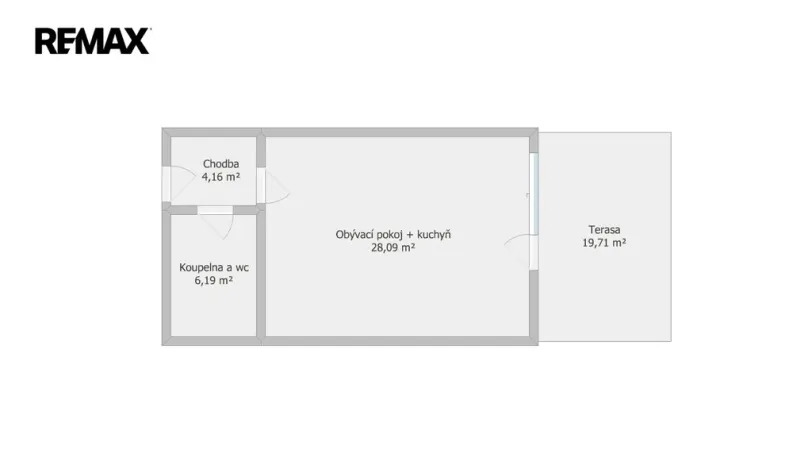 Pronájem bytu 1+kk, Třebíč - Nové Město, Modřínová, 38 m2