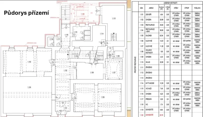 Pronájem restaurace, Doksy, Komenského, 261 m2