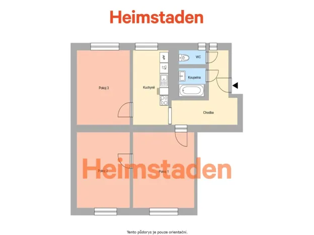 Pronájem bytu 3+1, Havířov - Město, V Parku, 69 m2