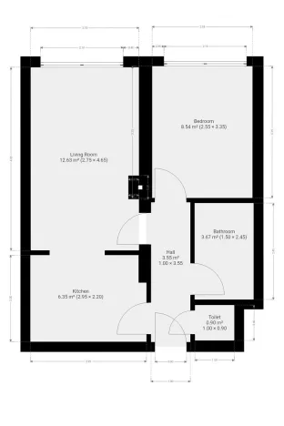 Pronájem bytu 2+kk, Kladno - Kročehlavy, Holandská, 50 m2