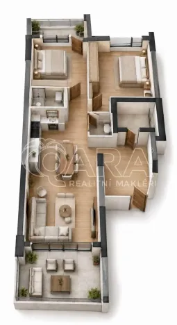 Prodej bytu 3+kk, Aradippou, Georgiou Theotoka, 105 m2
