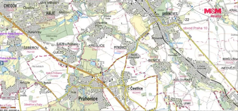 Prodej pole, Praha - Pitkovice, 12269 m2