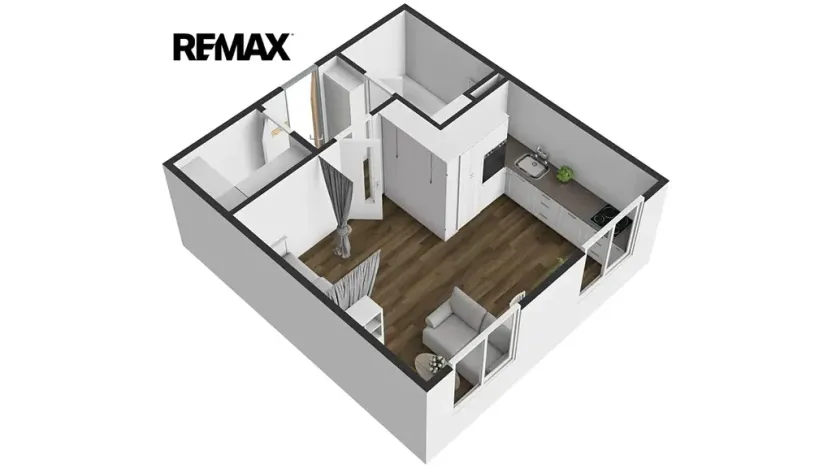 Pronájem bytu 1+kk, Klecany, V Honech, 30 m2