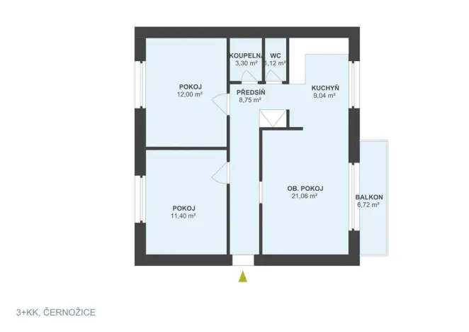 Pronájem bytu 3+kk, Černožice, Družstevní, 75 m2