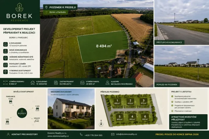 Prodej pozemku pro bydlení, Borek, 8494 m2