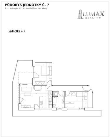 Pronájem bytu 3+kk, Nové Město nad Metují, T. G. Masaryka, 64 m2