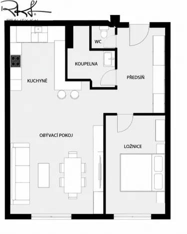 Prodej bytu 2+kk, Litoměřice, Dukelská, 40 m2