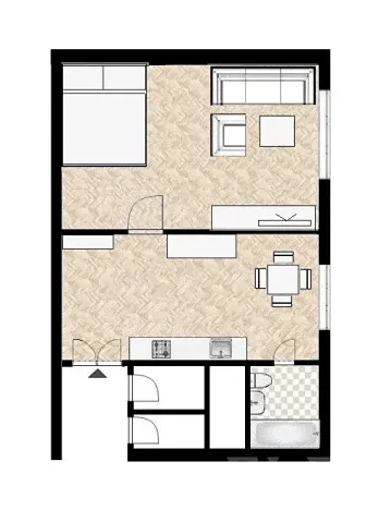 Prodej bytu 2+kk, Praha - Staré Město, Bílkova, 44 m2