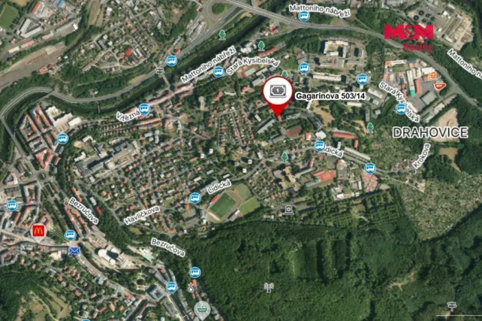 Prodej bytu 1+1, Karlovy Vary - Drahovice, Gagarinova, 37 m2